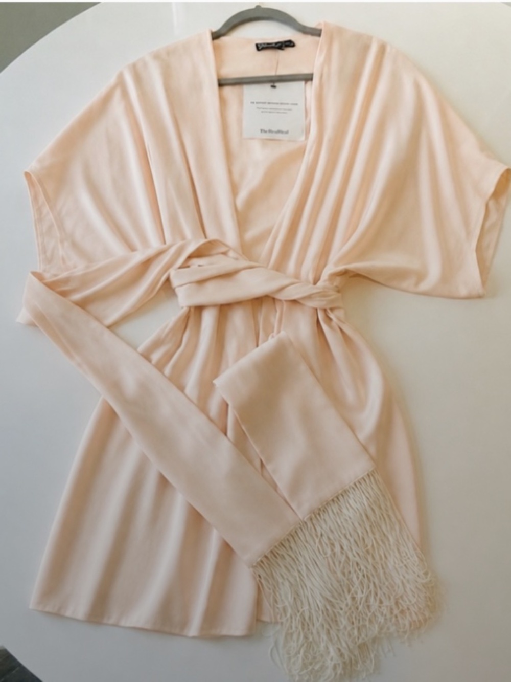 ELIZABETH AND JAMES ANITA BELTED KIMONO DRESS Size L